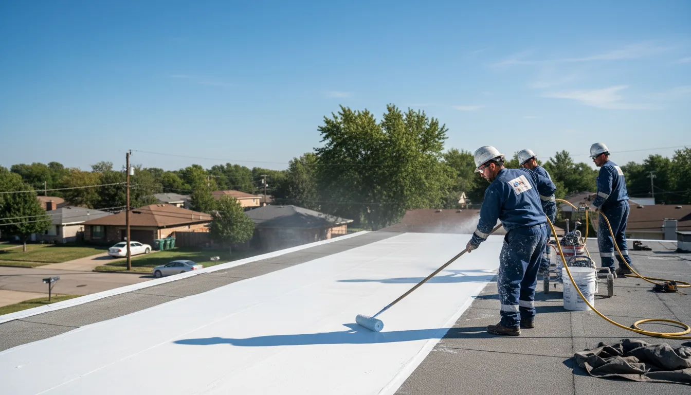 Commercial roof coating in Raynham, MA near me